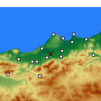 Nearby Forecast Locations - Boufarik - карта