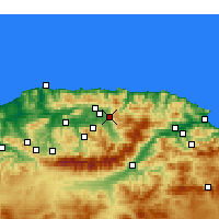 Nearby Forecast Locations - Azazga - карта