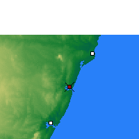Nearby Forecast Locations - Килифи - карта