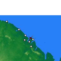 Nearby Forecast Locations - Кайенна - карта