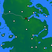 Nearby Forecast Locations - Padborg - карта