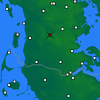 Nearby Forecast Locations - Toftlund Sogn - карта