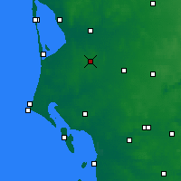 Nearby Forecast Locations - Ølgod - карта