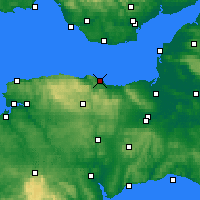 Nearby Forecast Locations - Minehead - карта