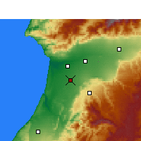 Nearby Forecast Locations - Biougra - карта