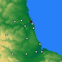 Nearby Forecast Locations - Тайнмут - карта