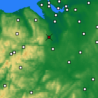 Nearby Forecast Locations - Рексем - карта