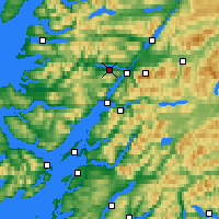 Nearby Forecast Locations - Loch Eil - карта