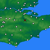 Nearby Forecast Locations - Мейдстон - карта