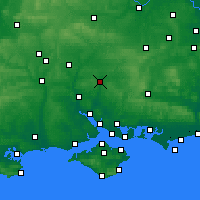 Nearby Forecast Locations - Уинчестер - карта
