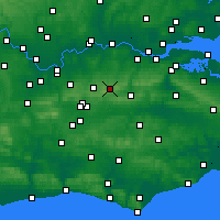 Nearby Forecast Locations - Biggin Hill - карта