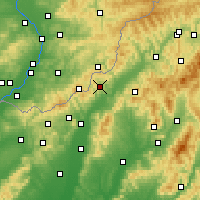 Nearby Forecast Locations - Horná Súča - карта
