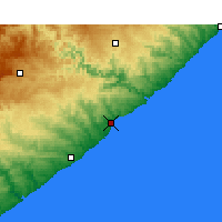 Nearby Forecast Locations - Cintsa Bay - карта
