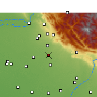 Nearby Forecast Locations - Чандигарх - карта