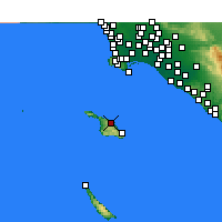 Nearby Forecast Locations - Санта-Каталина - карта