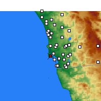 Nearby Forecast Locations - North Island - карта