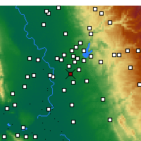 Nearby Forecast Locations - Rancho Cordova - карта