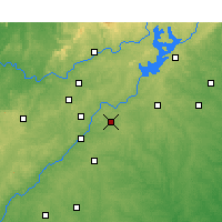 Nearby Forecast Locations - DeKalb- Peachtree Аэропорт - карта