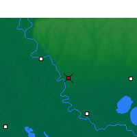 Nearby Forecast Locations - Батон-Руж - карта