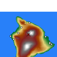 Nearby Forecast Locations - Bradshaw/Hawaii - карта