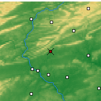Nearby Forecast Locations - Fort Indiantown Gap - карта