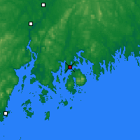 Nearby Forecast Locations - Bar Harbor - карта