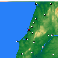 Nearby Forecast Locations - Назаре - карта