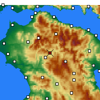 Nearby Forecast Locations - Dafni - карта