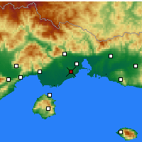 Nearby Forecast Locations - Абдеры - карта