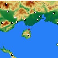 Nearby Forecast Locations - Тасос - карта