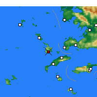 Nearby Forecast Locations - Калимнос - карта