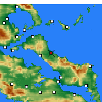 Nearby Forecast Locations - Mantoudi - карта