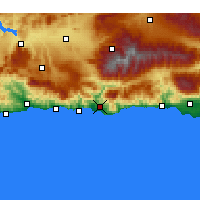 Nearby Forecast Locations - Мотриль - карта