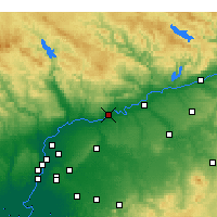 Nearby Forecast Locations - Лора-дель-Рио - карта
