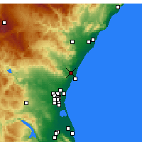 Nearby Forecast Locations - Сагунто - карта