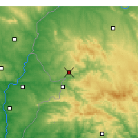 Nearby Forecast Locations - Олива-де-ла-Фронтера - карта