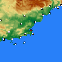 Nearby Forecast Locations - Сен-Тропе - карта