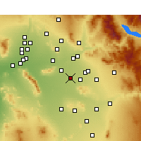 Nearby Forecast Locations - Чандлер - карта
