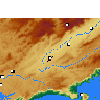 Nearby Forecast Locations - Сан-Жозе-дус-Кампус - карта