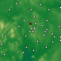 Nearby Forecast Locations - Вулвергемптон - карта