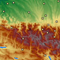 Nearby Forecast Locations - Gourette - карта