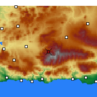 Nearby Forecast Locations - Pradollano - карта