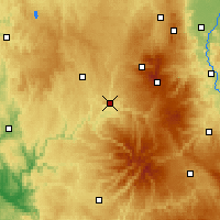 Nearby Forecast Locations - Бор-лез-Орг - карта