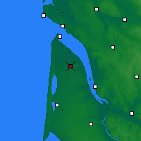 Nearby Forecast Locations - Леспар-Медок - карта