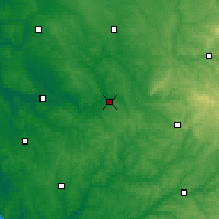 Nearby Forecast Locations - Ангулем - карта