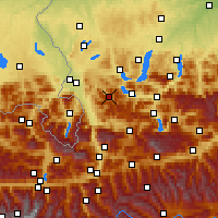 Nearby Forecast Locations - Хинтерзе - карта