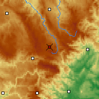 Nearby Forecast Locations - Chaudeyrac - карта