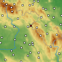 Nearby Forecast Locations - Кудова-Здруй - карта