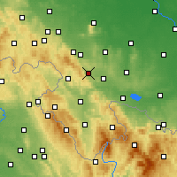 Nearby Forecast Locations - Żdanów - карта