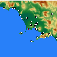 Nearby Forecast Locations - Поццуоли - карта